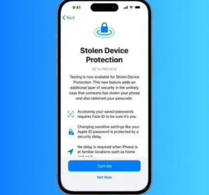 分宜苹果授权维修店分享被盗设备保护功能开启方法 