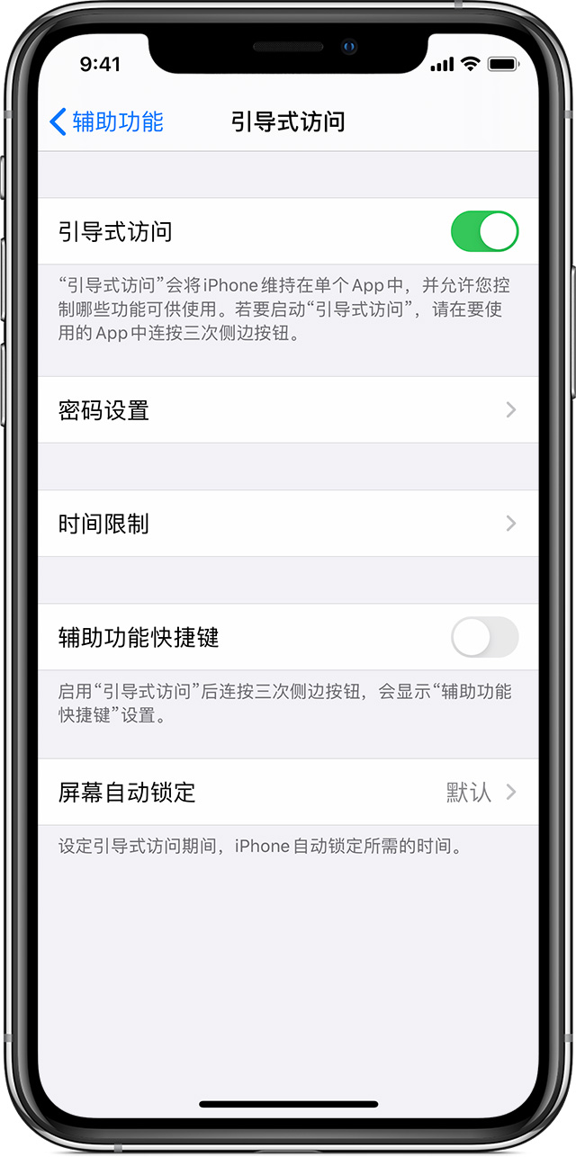 分宜苹果手机维修分享如何在 iPhone 上退出引导式访问 