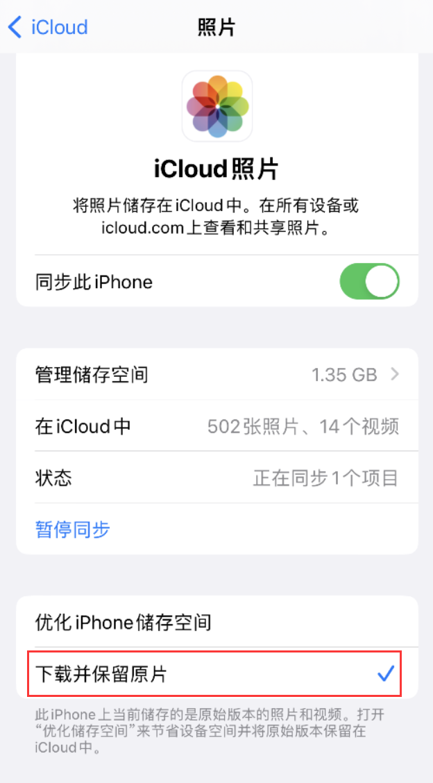 分宜苹果手机维修分享iPhone 无法加载高质量照片怎么办 